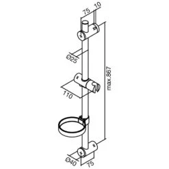 Damixa Vario-Brausestange