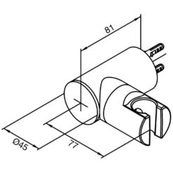 Damixa Verstellbarer Wandhalter Für Handbrausen