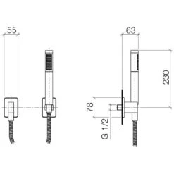 Dornbracht LULU Schlauchbrausegarnitur Mit Einzelrosetten 7 Dornbracht LULU Schlauchbrausegarnitur Mit Einzelrosetten -DuschWelt Geschaft dornbracht lulu schlauchbrausegarnitur einzelrosetten 748456