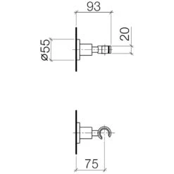 Dornbracht TARA Brausehalter