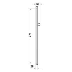 Duravit Brausestange 81 Cm -DuschWelt Geschaft duravit badarmaturen zubehoer brausearme und brausestangen 12321922