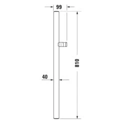 Duravit Brausestange 81 Cm -DuschWelt Geschaft duravit badarmaturen zubehoer brausearme und brausestangen 12321979