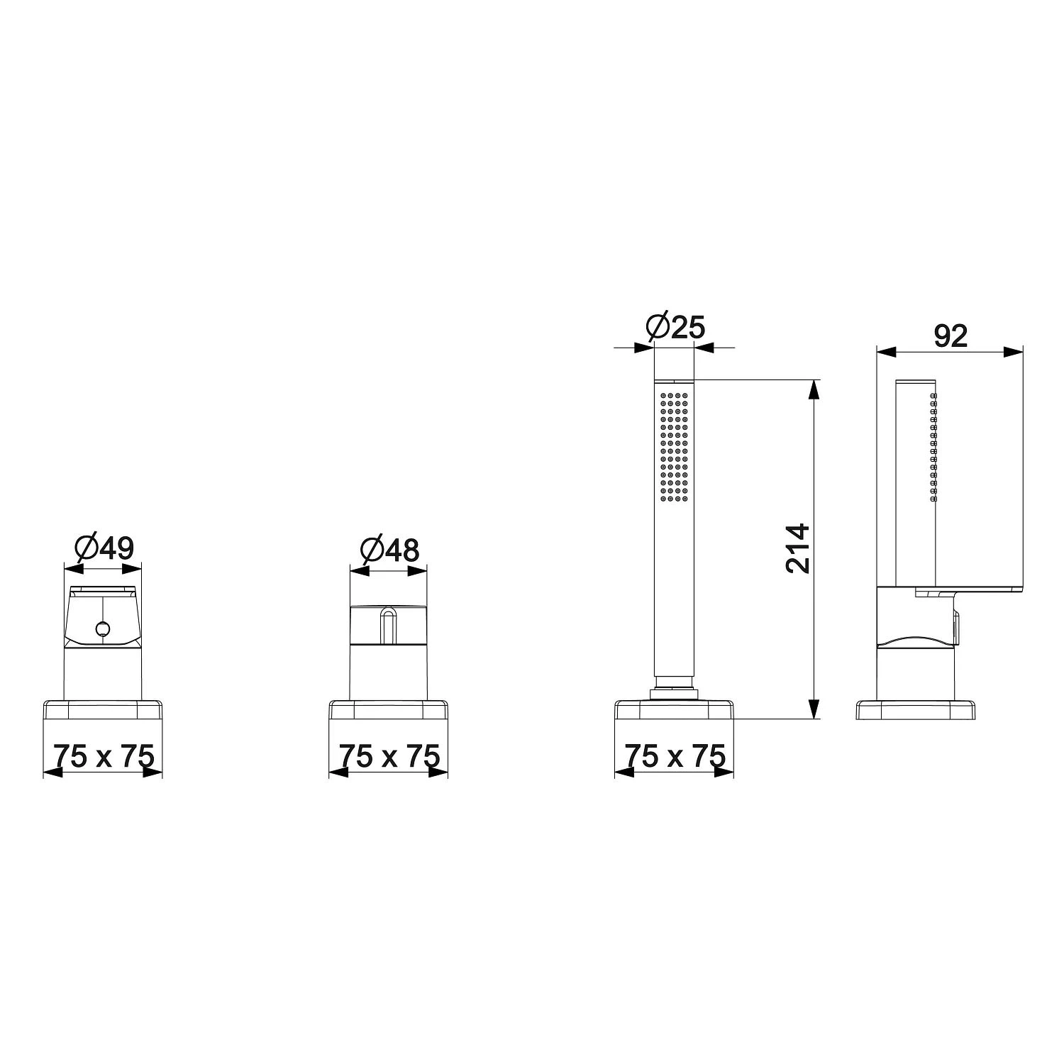 Hansa HANSASTELA Fertigmontageset Einhandmischer 3-Loch, Rosette Soft Edge 3 Hansa HANSASTELA Fertigmontageset Einhandmischer 3-Loch, Rosette Soft Edge