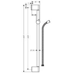 Hansgrohe Unica Crometta Brausenstange 65 Cm 5 Hansgrohe Unica Crometta Brausenstange 65 Cm -DuschWelt Geschaft hansgrohe axor pharo brausenprogramm brausenstangen brausenhalter 1122677