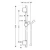 Hansgrohe Unica S Puro Brausenstange 90 Cm -DuschWelt Geschaft hansgrohe axor pharo brausenprogramm brausenstangen brausenhalter 4298773