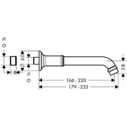 AXOR Montreux Wanneneinlauf