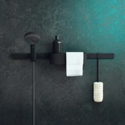 Hansgrohe WallStoris Push-Duschkopfhalterung -DuschWelt Geschaft hansgrohe bad accessoires wallstoris push duschkopfhalterung 8731796