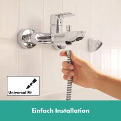 Hansgrohe Rebris S Einhebel-Wannenarmatur Aufputz -DuschWelt Geschaft hansgrohe badarmaturen rebris wanne einhebel wannenarmatur 8889953