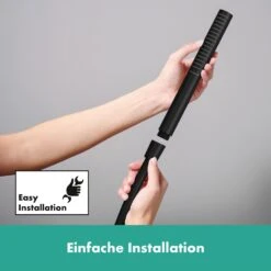 Hansgrohe Unica S Puro Brausenstange 90 Cm Mit Easy Slide Duschkopfhalter Und Duschschlauch 160 Cm -DuschWelt Geschaft hansgrohe brausenprogramm brausestangen brausehalter unica puro 12257045