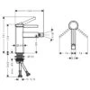 Hansgrohe Finoris Einhebel-Bidetmischer Mit Push-Open Ablaufgarnitur -DuschWelt Geschaft hansgrohe finoris bidet einhebel bidetmischer mit 4781315