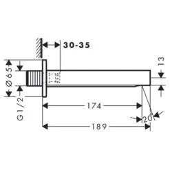 Hansgrohe Finoris Wanneneinlauf