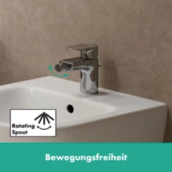 Hansgrohe Vernis Blend Bidetarmatur Mit Zugstangen-Ablaufgarnitur -DuschWelt Geschaft hansgrohe vernis blend bidet bidetarmatur mit 12209071
