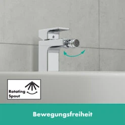 Hansgrohe Vernis Shape Bidetarmatur Mit Zugstangen-Ablaufgarnitur -DuschWelt Geschaft hansgrohe vernis shape bidet bidetarmatur mit 12209098