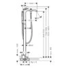Hansgrohe Vivenis Einhebel-Wannenarmatur Bodenstehend -DuschWelt Geschaft hansgrohe vivenis wanne einhebel wannenarmatur bodenstehend 4783295