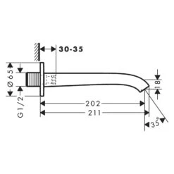 Hansgrohe Vivenis Wanneneinlauf