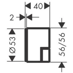 AXOR Edge Absperrventil Unterputz