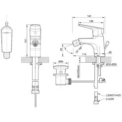 Bravat Valencia Bidetarmatur -DuschWelt Geschaft hersteller bravat armaturen valencia bidetarmatur 3011054