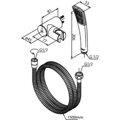 Damixa Slate Wannenset