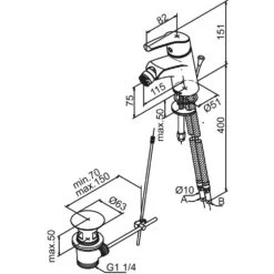 Damixa Rowan Bidetarmatur