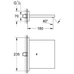 GROHE Allure Schwallauslauf Für Wanne Und Brause