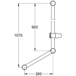 GROHE Brausestange Mit Griff 90 Cm