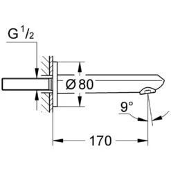 GROHE Eurodisc Cosmopolitan Wanneneinlauf