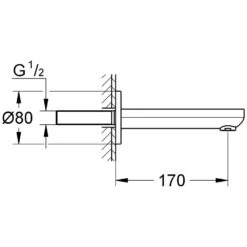 GROHE Eurosmart Cosmopolitan Wanneneinlauf