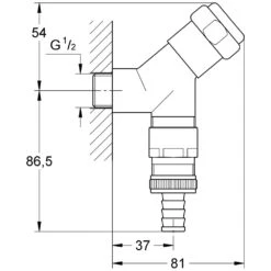 GROHE Eggemann Original WAS Anschlussventil DN 15
