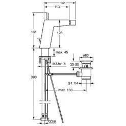 Hansa HANSALOFT Einhand-Einlochbatterie