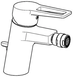 Hansa HANSATWIST Einhand Einloch-Bidetbatterie