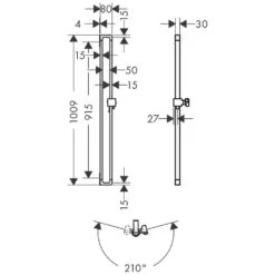 AXOR Citterio E Brausestange 90 Cm