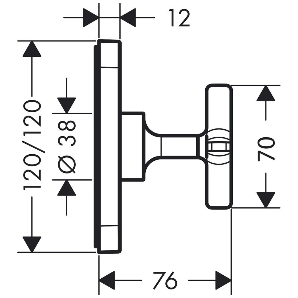 AXOR Citterio E Abstellventil Unterputz 3 AXOR Citterio E Abstellventil Unterputz