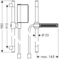 AXOR ShowerSolutions One Brauseset 2jet 90 Cm