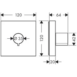 AXOR Starck Absperrventil Fertigset