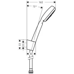 Hansgrohe Crometta 100 1jet Porter Set 125 Cm