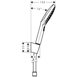 Hansgrohe Raindance Select E 120 Porter Set 125 Cm