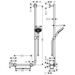 Hansgrohe Raindance Select S 120 Unica Comfort Brauseset EcoSmart 110 Cm R 7 Hansgrohe Raindance Select S 120 Unica Comfort Brauseset EcoSmart 110 Cm R -DuschWelt Geschaft hersteller hansgrohe brausenprogramm brausesets brausestange raindance 1208021