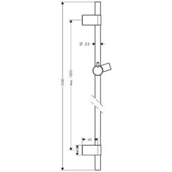 Hansgrohe Unica S Puro Reno Brausestange 105 Cm