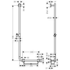 Hansgrohe Unica Comfort Brausestange 110 Cm L