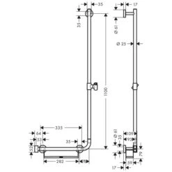 Hansgrohe Unica Comfort Brausestange 110 Cm R