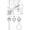 Hansgrohe Talis S 3-Loch Einhebel-Wannenrandmischer -DuschWelt Geschaft hersteller hansgrohe talis wanne 3 loch 1125867