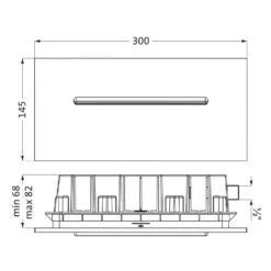 Herzbach LIVING SPA Schwallauslauf, Unterputz