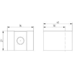 HSK Handbrausehalter Eckig