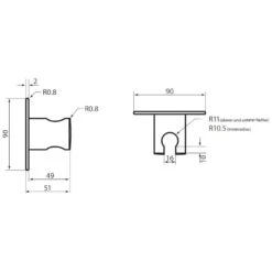 HSK Softcube Wandbrausehalter