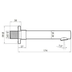 HSK Wannenfüller Rund