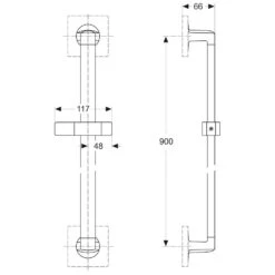 Ideal Standard Archimodule Brausestange 90 Cm