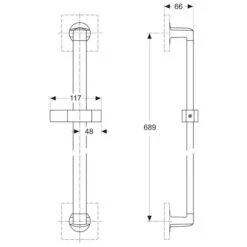 Ideal Standard Archimodule Brausestange 60 Cm