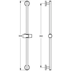 Ideal Standard Idealrain Brausestange M Und S, 90 Cm
