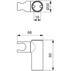 Ideal Standard Idealrain PRO, Schwenkbarer Brausehalter
