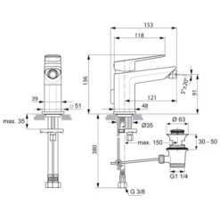 Ideal Standard Tonic II Einhebel-Bidetarmatur -DuschWelt Geschaft hersteller ideal standard armaturen tonic ii 818057